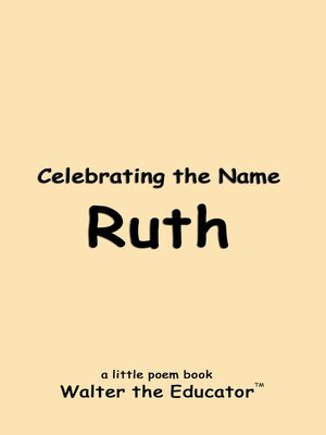 cover image of Celebrating the Name Ruth